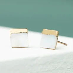 Fashion Kelly Mother of Pearl Earrings Fight Trafficking | Earrings