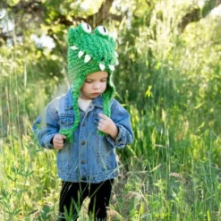 Online Kids Animal Hat Crocodile Knitwear