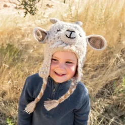 Fashion Kids Animal Hat Goat Knitwear