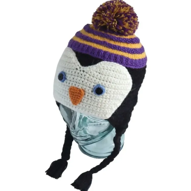 Fashion Kids Animal Hat Penguin Knitwear