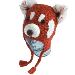 Outlet Kids Animal Hat Red Panda Knitwear