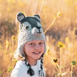 Discount Kids Animal Hat Wolf Knitwear