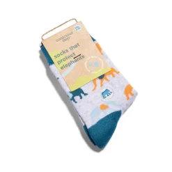 Clearance Kids Socks That Protect Elephants Socks