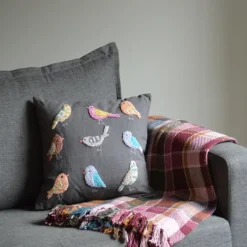 New Knotty Bird Embroidered Pillow Pillows