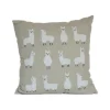 Discount Knotty Llama Embroidered Pillow Pillows
