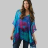 Discount Kumari Cotton Top – Blue Floral Tops & Tunics
