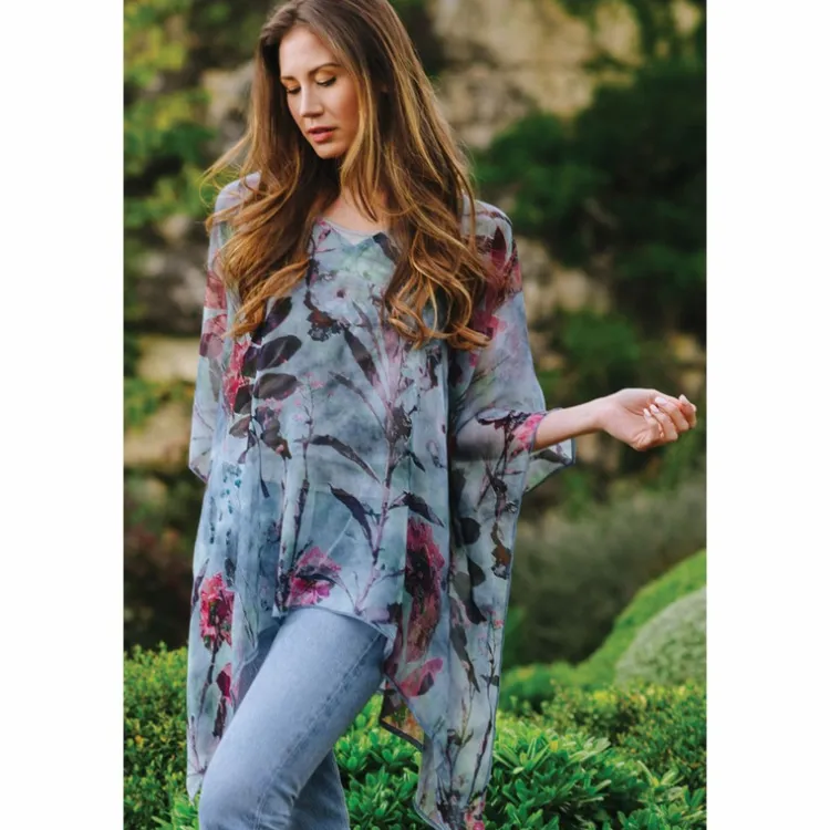 Clearance Kumari Cotton Top – Silver Leaves Tops & Tunics