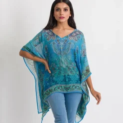 Fashion Kumari Top – Turquoise Lavender Tops & Tunics
