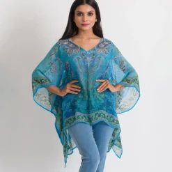 Fashion Kumari Top – Turquoise Lavender Tops & Tunics