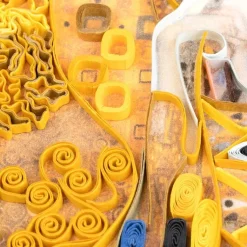Online Lady in Gold Art Quilling Card Famous Painting Cards