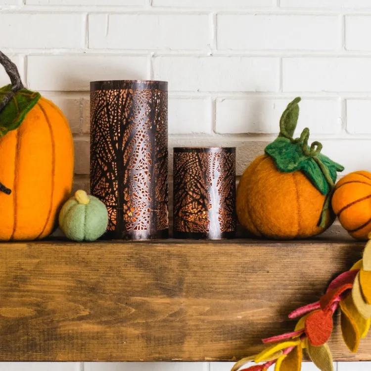 Clearance Large Tree of Life Iron Lantern Candles | Lanterns & Night Lights