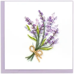 Fashion Lavender Bunch Quilling Card Frame It! | Bird & Flower Cards