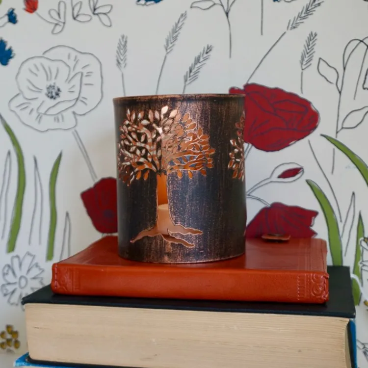 Hot Little Tree of Life Iron Lantern Candles | Lanterns & Night Lights