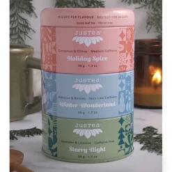 Online Loose Holiday Tea Trio Gift Tin Food