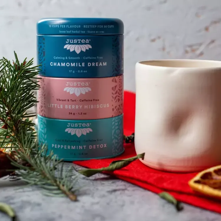 Clearance Loose Leaf Herbal Tea Trio Gift Tin Food