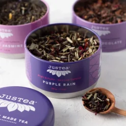 Fashion Loose Leaf Purple Tea Trio Gift Tin Food