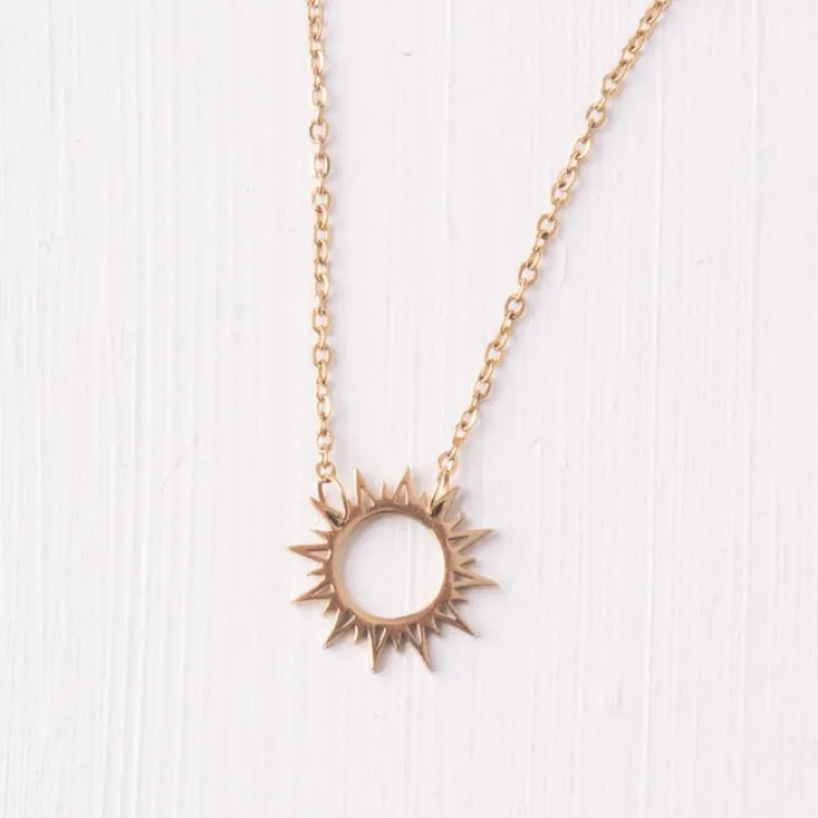 Online Mallory Sun Necklace Gold Fight Trafficking | Necklaces