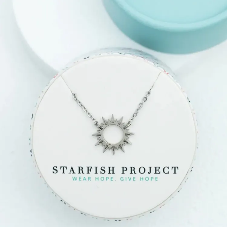 Fashion Mallory Sun Necklace Silver Fight Trafficking | Necklaces