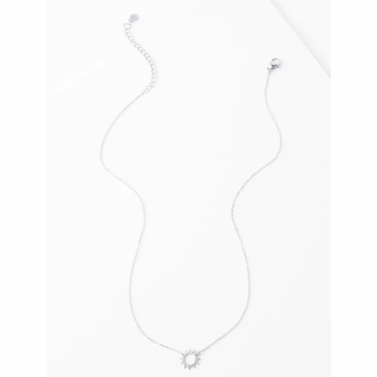 Fashion Mallory Sun Necklace Silver Fight Trafficking | Necklaces