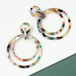 Clearance Margot Multicolored Resin Dangle Earrings Fight Trafficking | Earrings