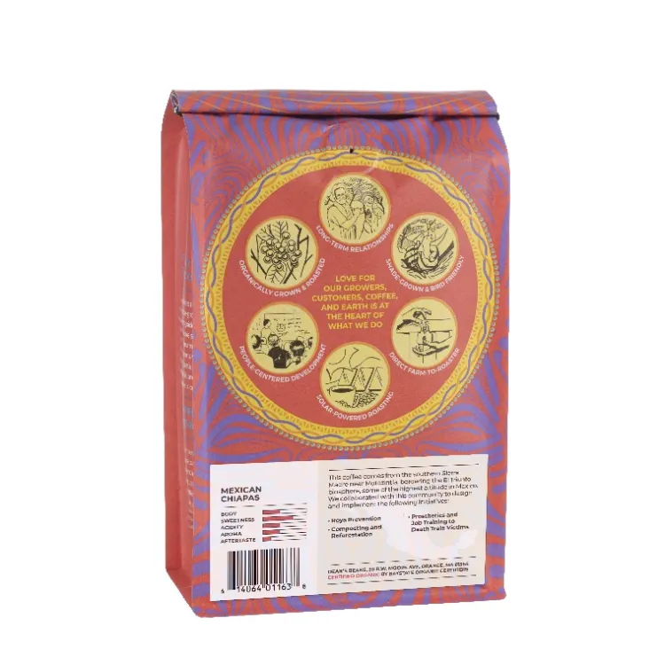 Hot Mexican Chiapas Coffee Whole Bean Food