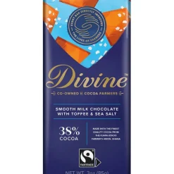 Hot Milk Chocolate with Toffee & Sea Salt Bar Food