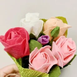 Hot Mini Felt Bouquet Rose Felt Flowers