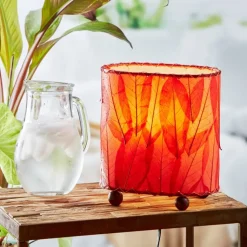 New Mini Guyabano Leaf Lamp – Red Leaf Lamps