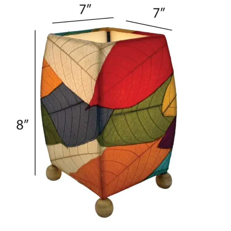 Sale Mini Square Cocoa Leaf Lamp – Multi Leaf Lamps