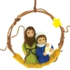 New Mini Wreath Nativity Wall Decor