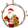 New Mini Wreath Santa Wall Decor