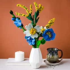 Fashion Misty Meadow Felt Flower Bouquet Felt Flowers