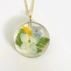 Hot Mixed Flower Full Moon Necklace Necklaces