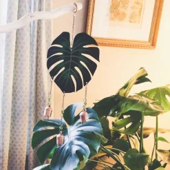 Online Monstera Leaf Chime Wall Decor