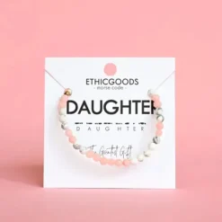 New Morse Code Bracelet Daughter – Marble & Light Pink Morse Code | Bracelets & Cuffs
