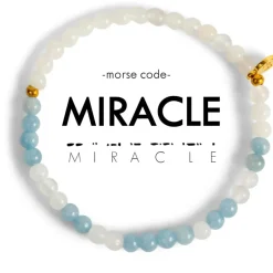 Best Morse Code Bracelet Miracle – Blue Sponge Quartz & Cloudy Glass Morse Code | Bracelets & Cuffs