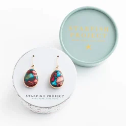 Hot Mosaic Jasper Earrings Fight Trafficking | Earrings