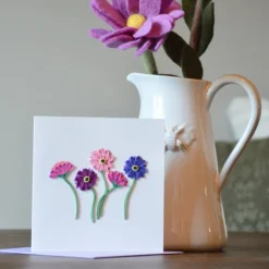 Clearance New Gerbera Daisies Quilling Card Bird & Flower Cards