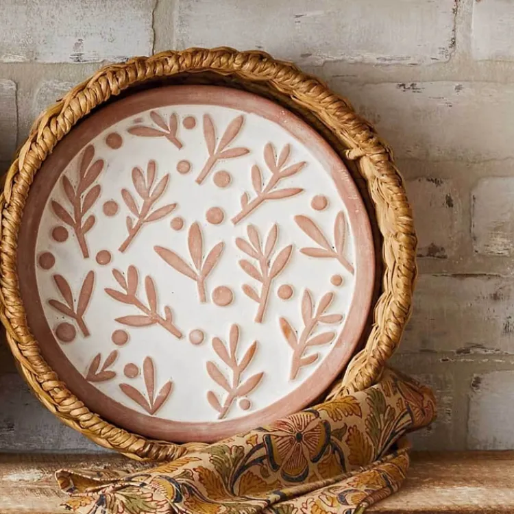 Clearance Olive Branch Bread Warmer Basket Tabletop | Bread Warmer Baskets