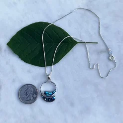 Fashion Open Circle Abalone Necklace Necklaces