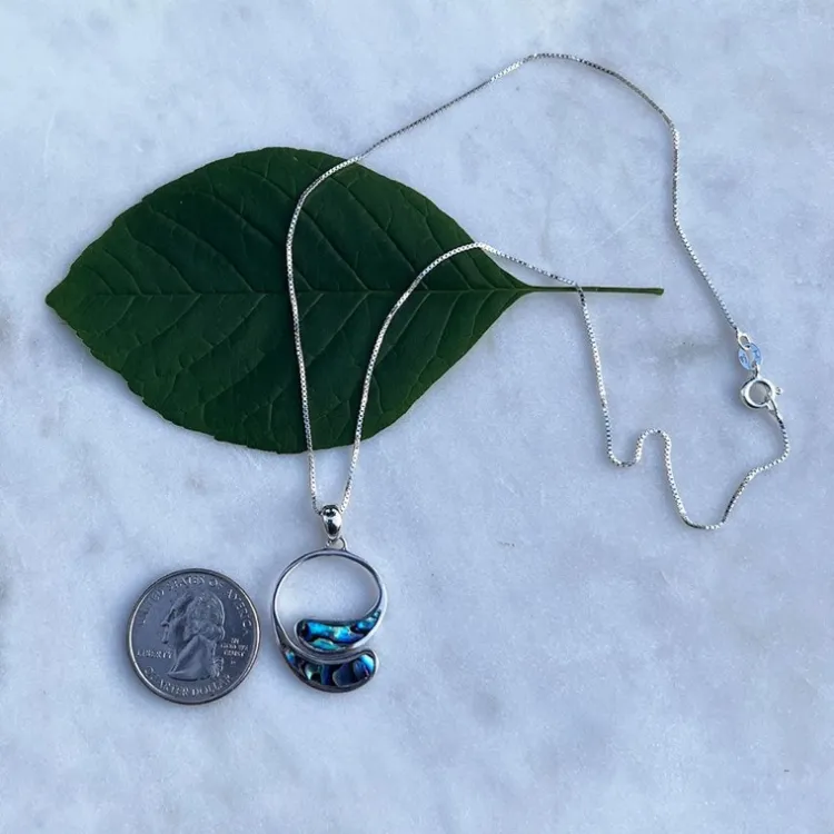 Fashion Open Circle Abalone Necklace Necklaces