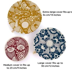 Online Organic Cotton Dish Covers – Small Set of 3 Paradise Tabletop