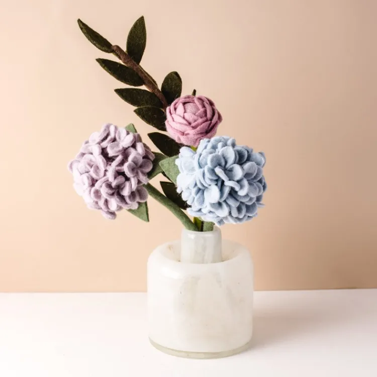New Pastel Petals Felt Flower Bouquet Felt Flowers