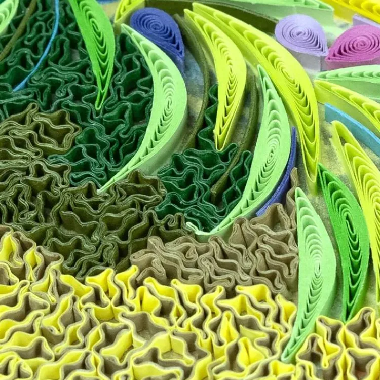 Best Path Through the Irises Monet Quilling Card Famous Painting Cards | Bird & Flower Cards