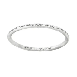 New Peace in Many Languages Bangle Bracelets & Cuffs