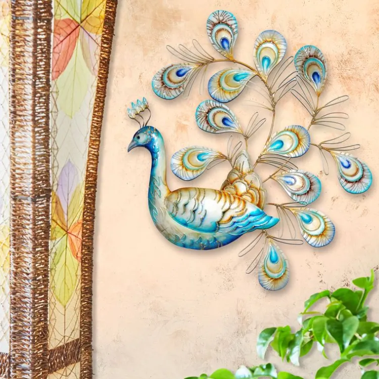 Clearance Peacock Wall Decor Laying Wall Decor
