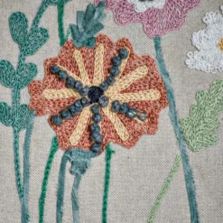 Outlet Perennials Embroidered Pillow 16″ x 24″ Pillows
