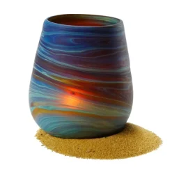 Outlet Phoenician Glass Candleholder Desert Sands Candles