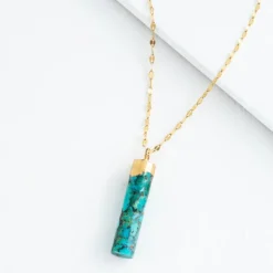 New Pillar Necklace Turquoise Fight Trafficking | Necklaces