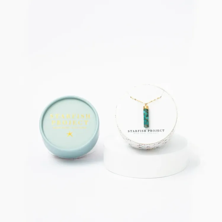 New Pillar Necklace Turquoise Fight Trafficking | Necklaces